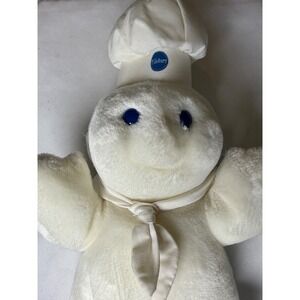 Vintage 1990 Pillsbury Doughboy Poppin Fresh 25th Birthday Plush Doll Dakin Toy
